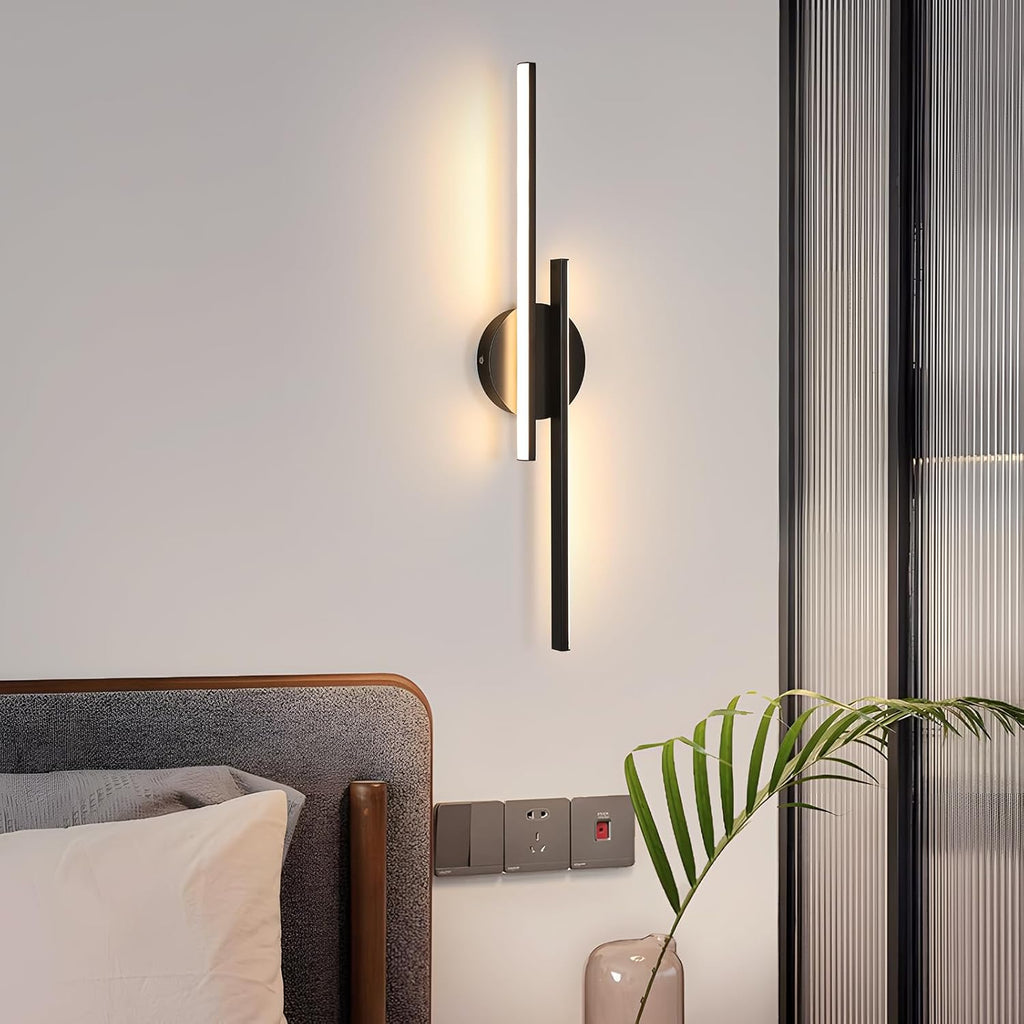 Applique da Parete Interno LED, 24W 2700LM Lampada da Parete - Bianco caldo 3000K